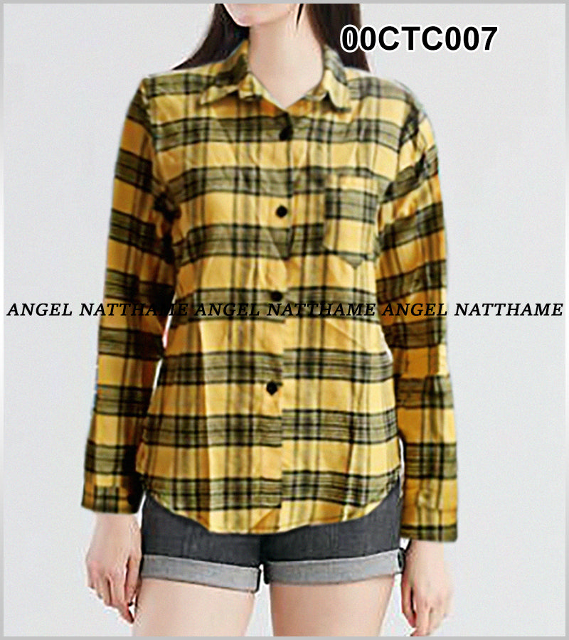 ချည်သားရှပ်ကော်လံလက်ရှည်