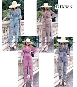 ဂျော်ဂျက်သားJumpsuitရှည်