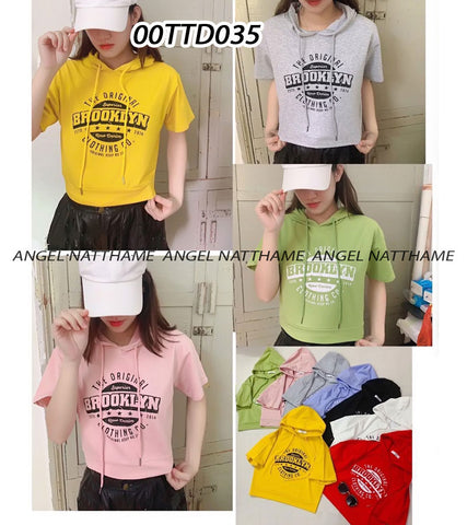 တီရှပ်ဆွဲသားလက်တိုခေါင်းစွပ်