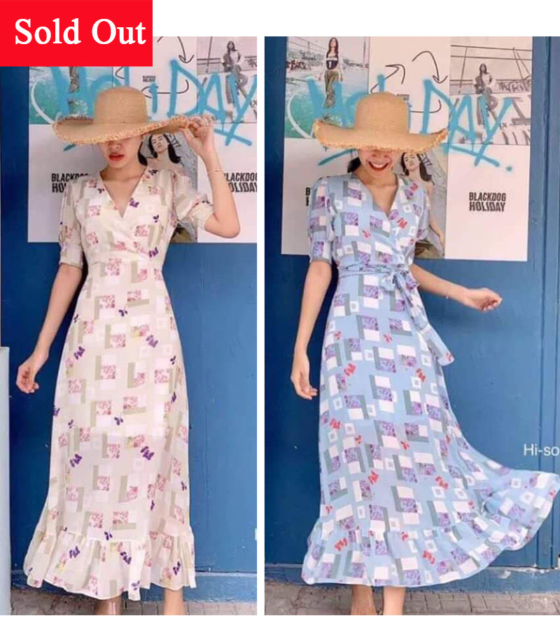 ဂျော်ဂျက်သားလက်တိုဂါဝန်ရှည်